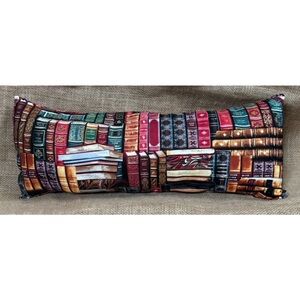 Handmade Old Books Armrest Throw Pillow Tomes Gift For Readers Rustic Fun